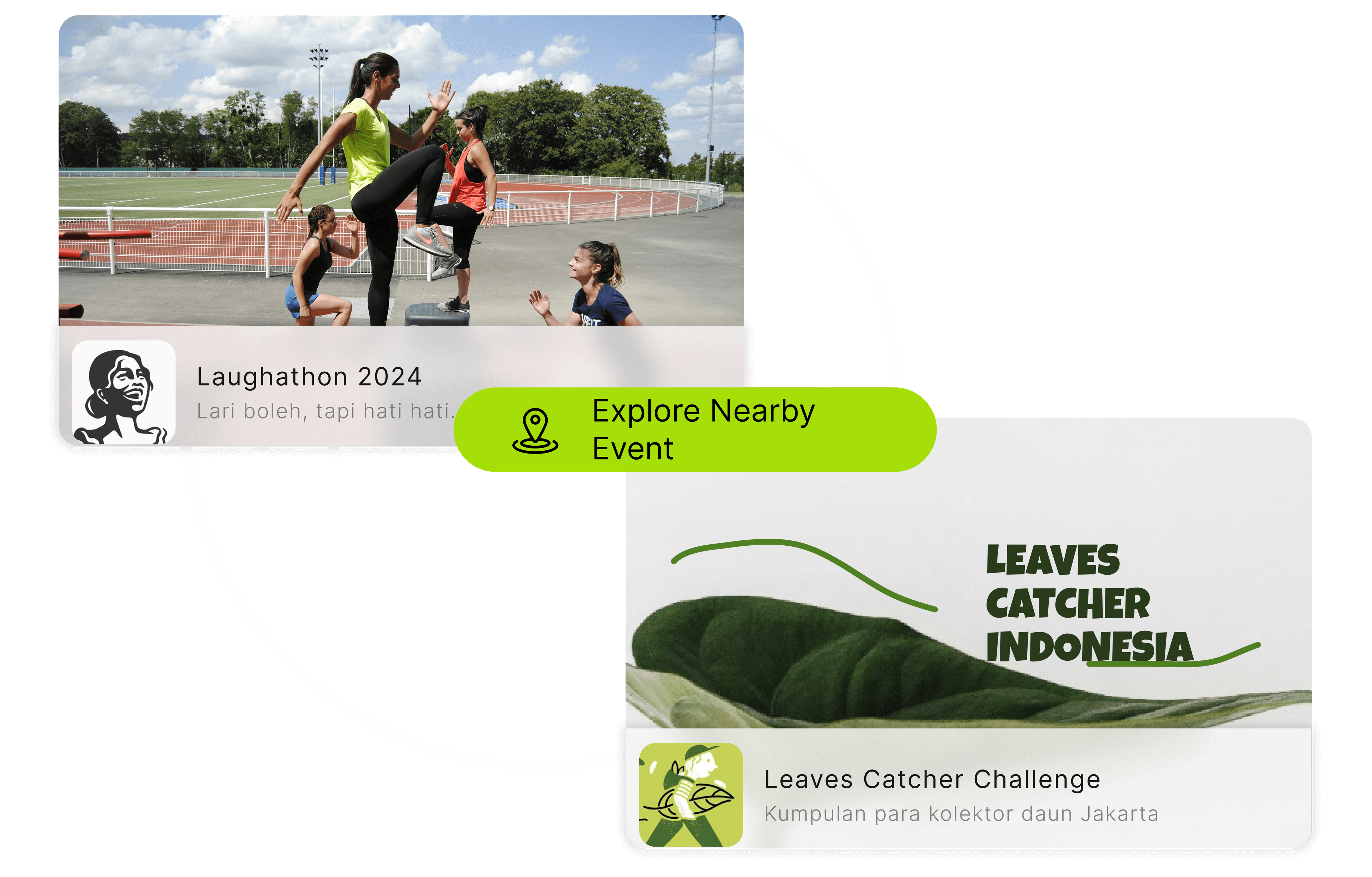 Participant search and find nearby event