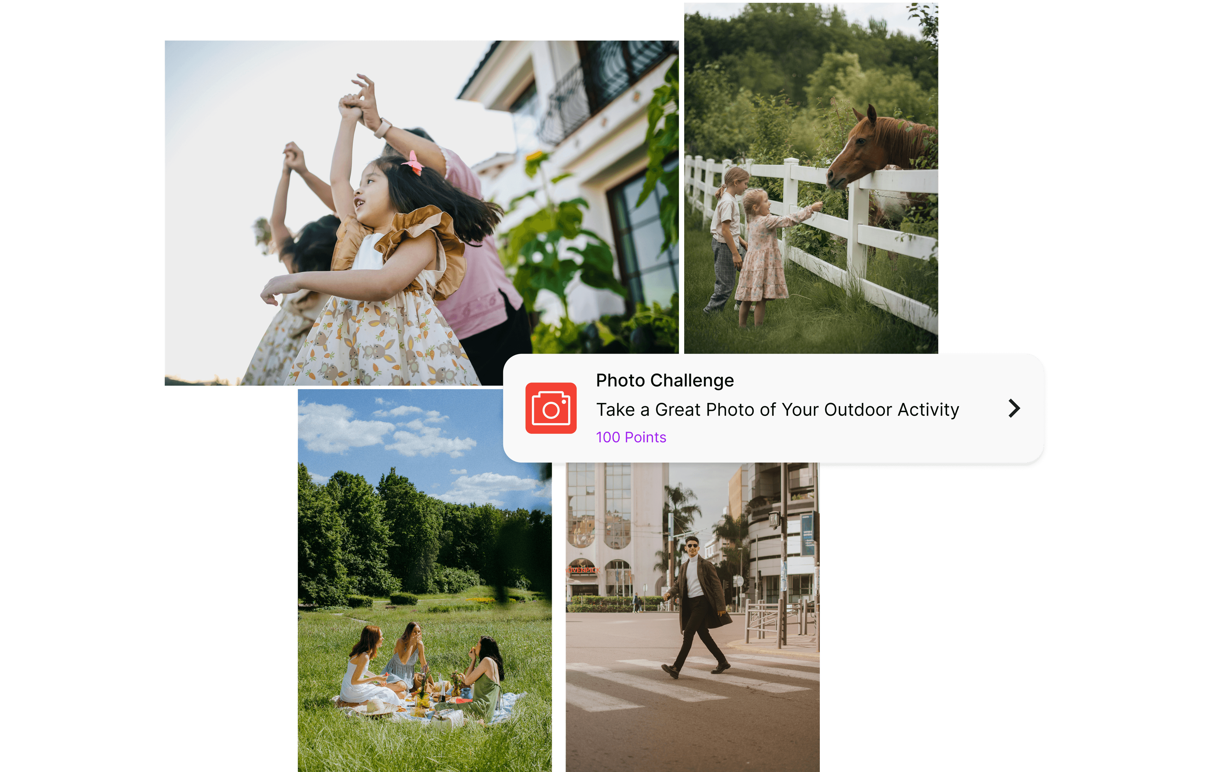 Participant completes photo challenge